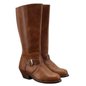 Vintage Unbranded Harness Campus Western Boots Women Size EU 35 US 4-4.5 (HF33)